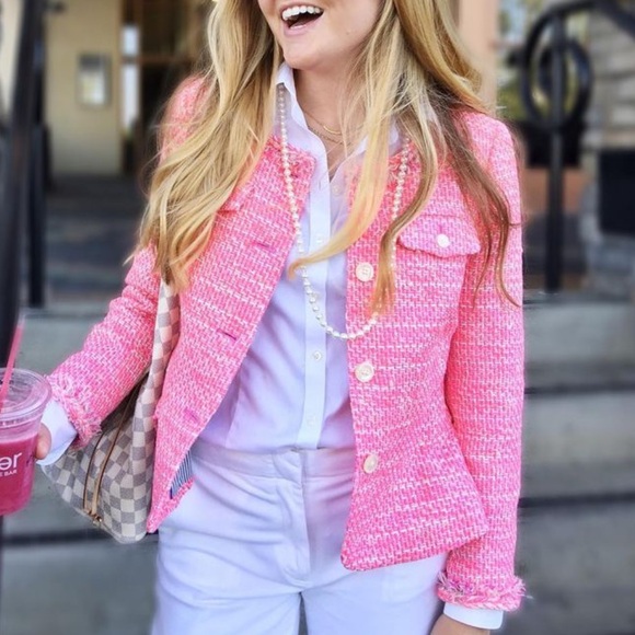 J. Crew Jackets & Blazers - J.Crew Tweed Peplum Lady Jacket Blazer Size 10